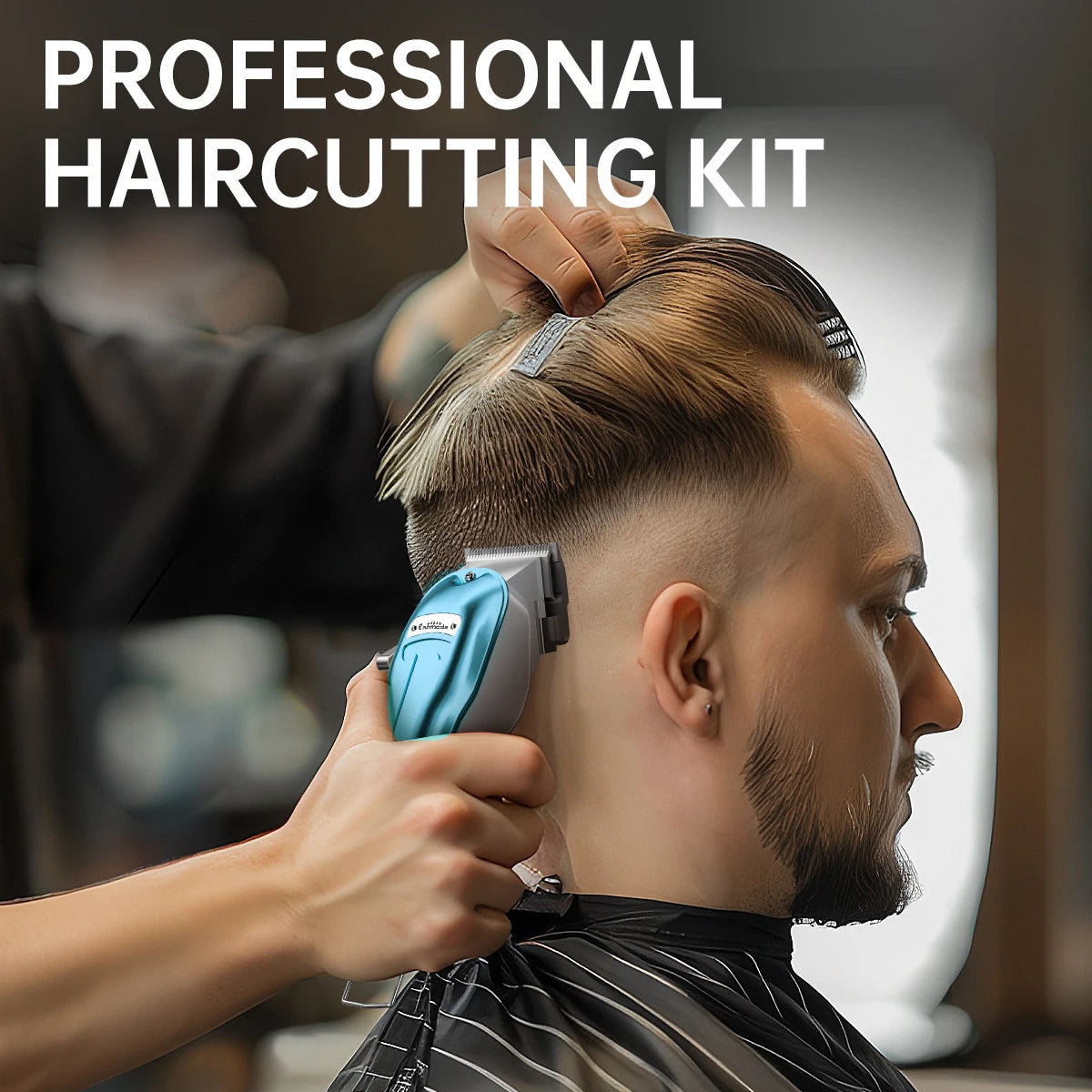 Professional Hair Cutting Machine Hair Cutter Kit Cordless Barber Clipper Set with LED Display Hair Clippers for Men Trimmer