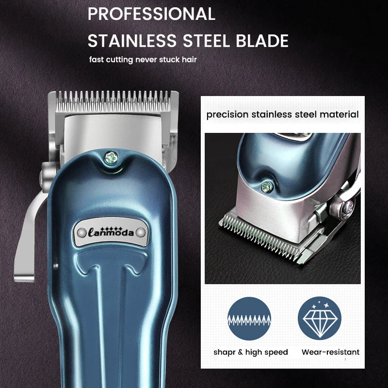 Professional Hair Cutting Machine Hair Cutter Kit Cordless Barber Clipper Set with LED Display Hair Clippers for Men Trimmer