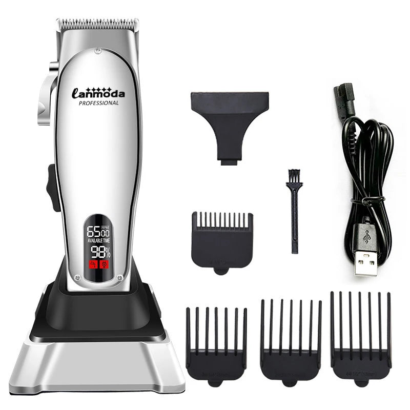 Professional Hair Clipper for Barber Electric Haircut Machine Men Hair Cutter Grooming Kit Beard Trimmer High Power Men's Shaver